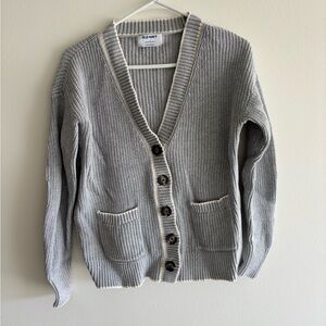 Old Navy Light Gray Cardigan - Size: Small